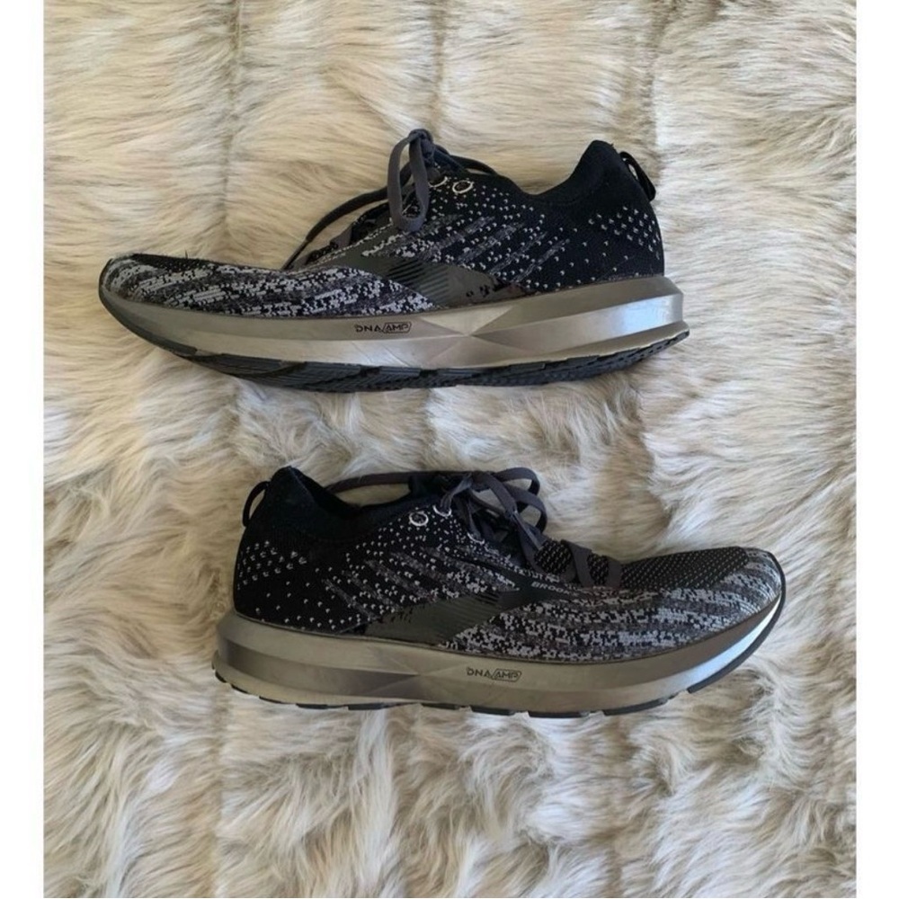 Brooks Black and Gray Athletic Shoes